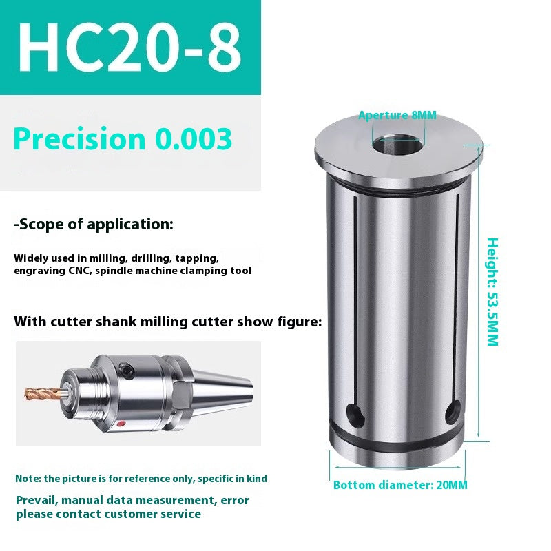 6028 Hydraulic toolholder collet high precision HC12/16/20/25/32 collet special elastic shivering nozzle hydraulic collet Shandong Denso Pricision Tools Co.,Ltd.